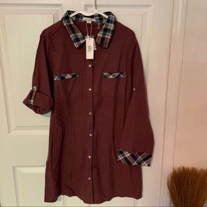Flannel dress size L/XL